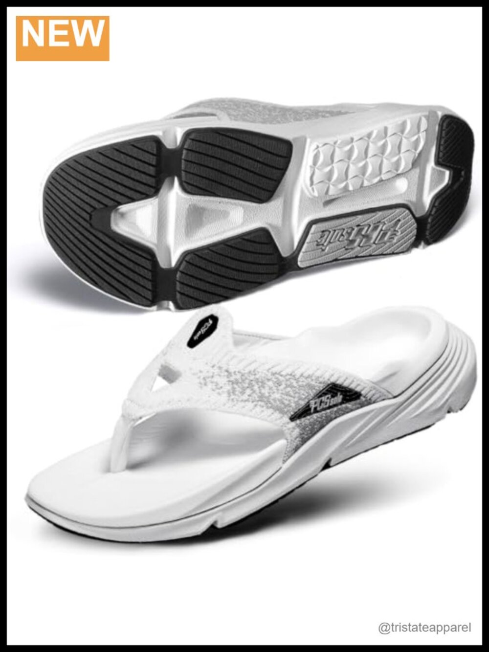 Orthotic Sandals High Arch Support Flip Flops Rubber Sole Recovery Thong